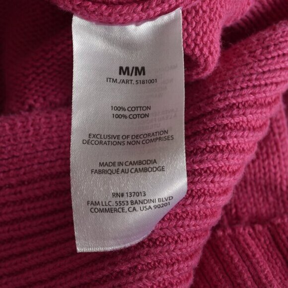 Gap Women's Crew Neck Sweater Pink Relaxed Fit Size Medium - Picture 12 of 15